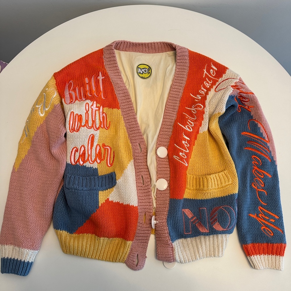 Multicolor Graphic Women's Cardigan